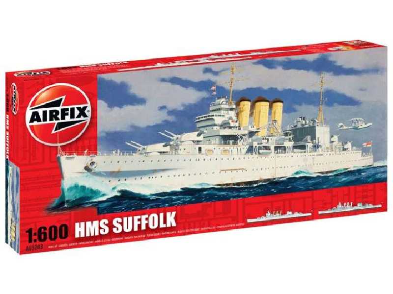 Krążownik brytyjski HMS Suffolk - zdjęcie 1 Krążownik brytyjski HMS Suffolk - zdjęcie 1