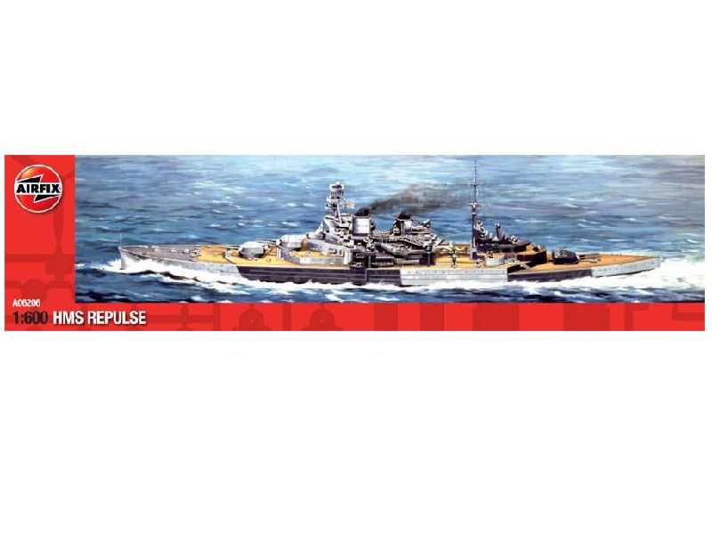 Brytyjski krążownik HMS Repulse - zdjęcie 1 Brytyjski krążownik HMS Repulse - zdjęcie 1