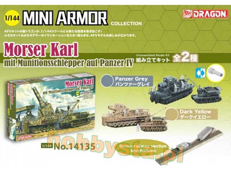 Moździerz Karl z ciągnikiem amunicyjnym na podwoziu Panzer IV - zdjęcie 1 Moździerz Karl z ciągnikiem amunicyjnym na podwoziu Panzer IV - zdjęcie 1