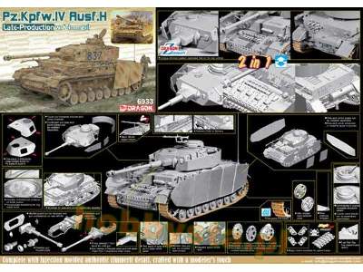 Pz.Kpfw.IV Ausf.H późna produkcja z zimmeritem - zdjęcie 2