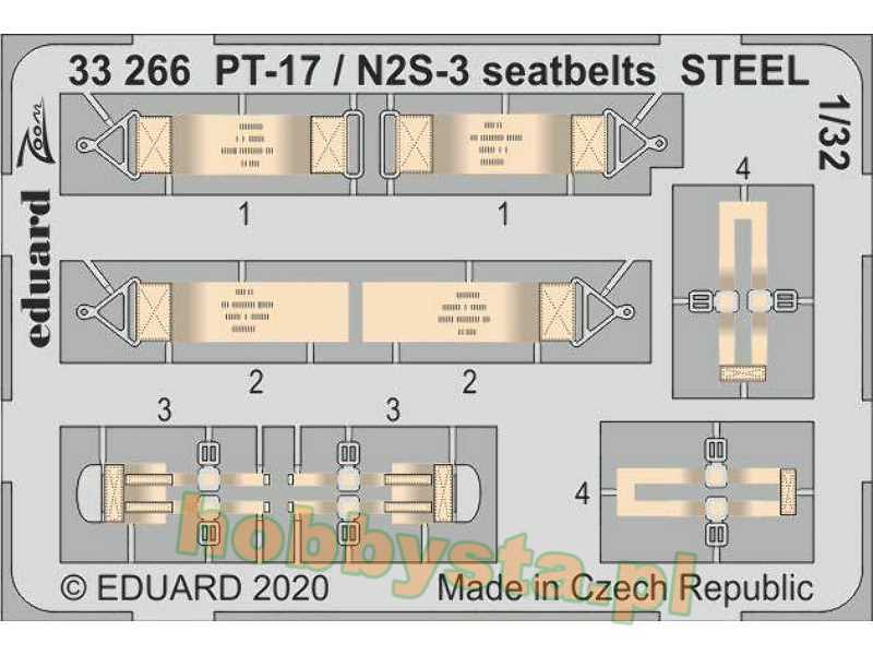PT-17 / N2S-3 seatbelts STEEL 1/32 - zdjęcie 1 PT-17 / N2S-3 seatbelts STEEL 1/32 - zdjęcie 1