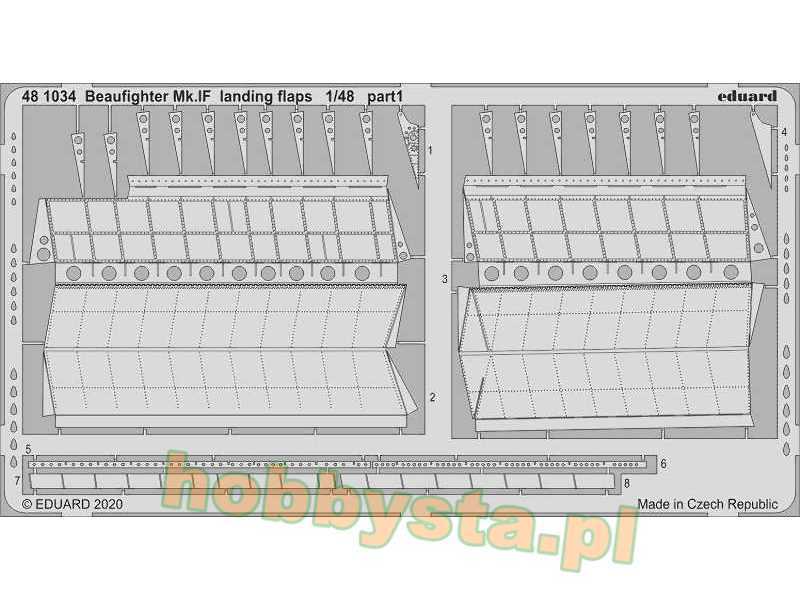 Beaufighter Mk. IF landing flaps 1/48 - zdjęcie 1 Beaufighter Mk. IF landing flaps 1/48 - zdjęcie 1