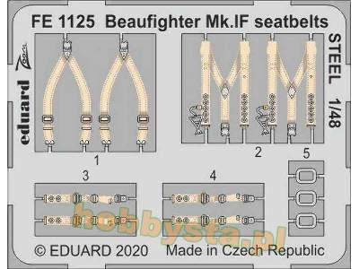 Beaufighter Mk. IF seatbelts STEEL 1/48 - zdjęcie 1