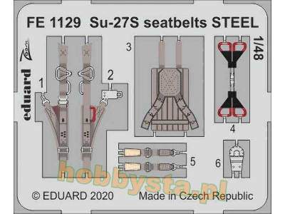 Su-27S seatbelts STEEL 1/48 - zdjęcie 1