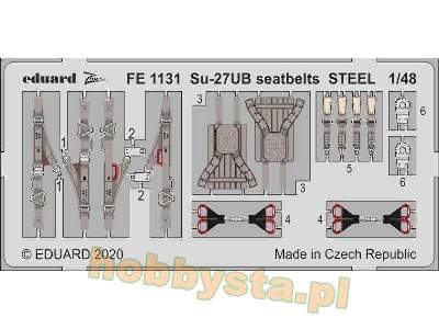Su-27UB seatbelts STEEL 1/48 - zdjęcie 1