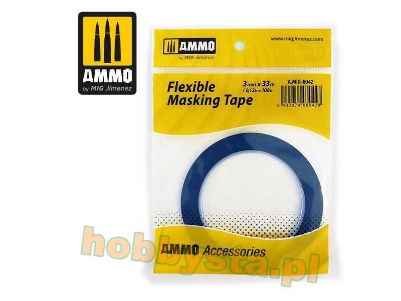 Flexible Masking Tape (3mm X 33m) - zdjęcie 1 Flexible Masking Tape (3mm X 33m) - zdjęcie 1