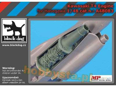 Kawasaki T 4 Engine For Hasegawa - zdjęcie 1