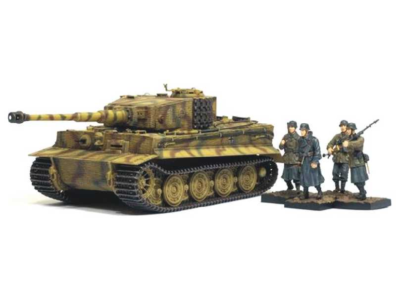 Tiger I Late Production w/Zimmerit s.Pz.Abt.508 +German Infantry - zdjęcie 1 Tiger I Late Production w/Zimmerit s.Pz.Abt.508 +German Infantry - zdjęcie 1