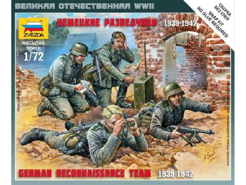 Figurki Niemiecki oddział zwiadowczy 1939-1942 - zdjęcie 1 Figurki Niemiecki oddział zwiadowczy 1939-1942 - zdjęcie 1