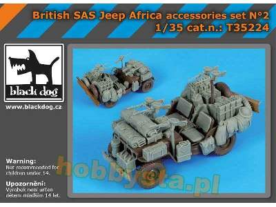 British Sas Jeep Africa Accessories Set For Tamiya - zdjęcie 1