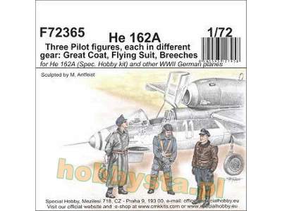 He-162a - 3 Figurki Pilotów - zdjęcie 1