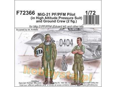 Mig-21 Pf/Pfm Pilot (In High Altitude Pressure Suit) And Ground  - zdjęcie 1