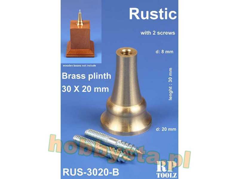 Rustic Brass Plinth 30x20 mm - zdjęcie 1 Rustic Brass Plinth 30x20 mm - zdjęcie 1