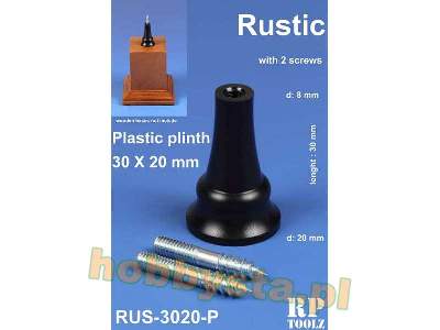 Rustic Plastic Plinth 30x20 mm - zdjęcie 1