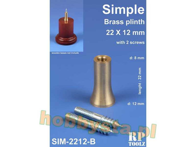 Simple Brass Plinth 22x12 mm - zdjęcie 1 Simple Brass Plinth 22x12 mm - zdjęcie 1