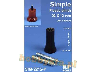 Simple Plastic Plinth 22x12 mm - zdjęcie 1