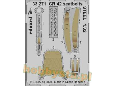 CR.42 seatbelts STEEL 1/32 - zdjęcie 1
