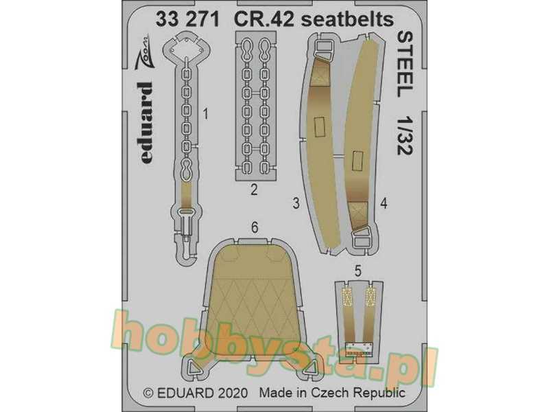 CR.42 seatbelts STEEL 1/32 - zdjęcie 1