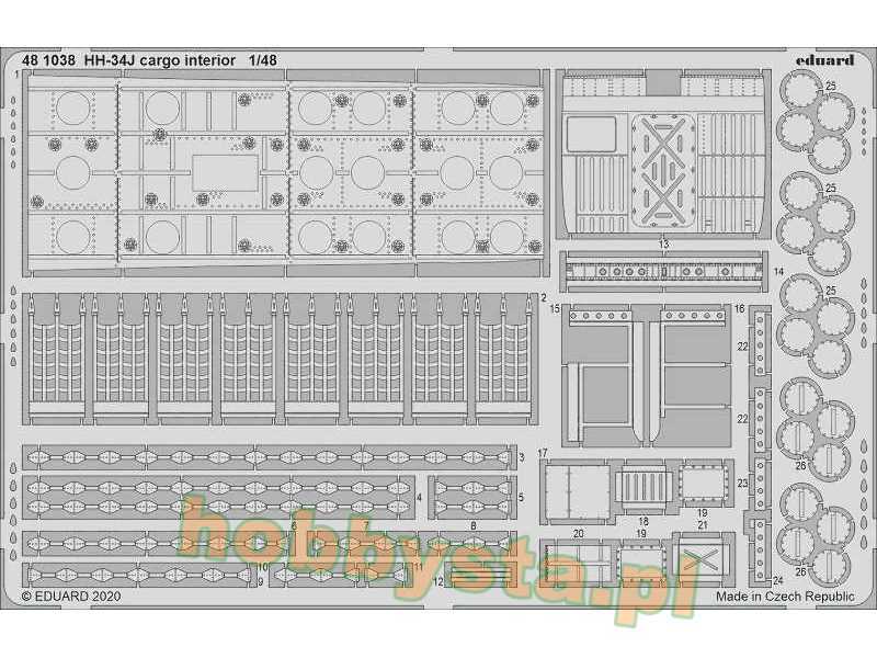 HH-34J cargo interior 1/48 - Trumpeter - zdjęcie 1 HH-34J cargo interior 1/48 - Trumpeter - zdjęcie 1