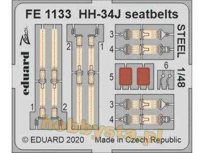 HH-34J seatbelts STEEL 1/48 - Trumpeter - zdjęcie 1
