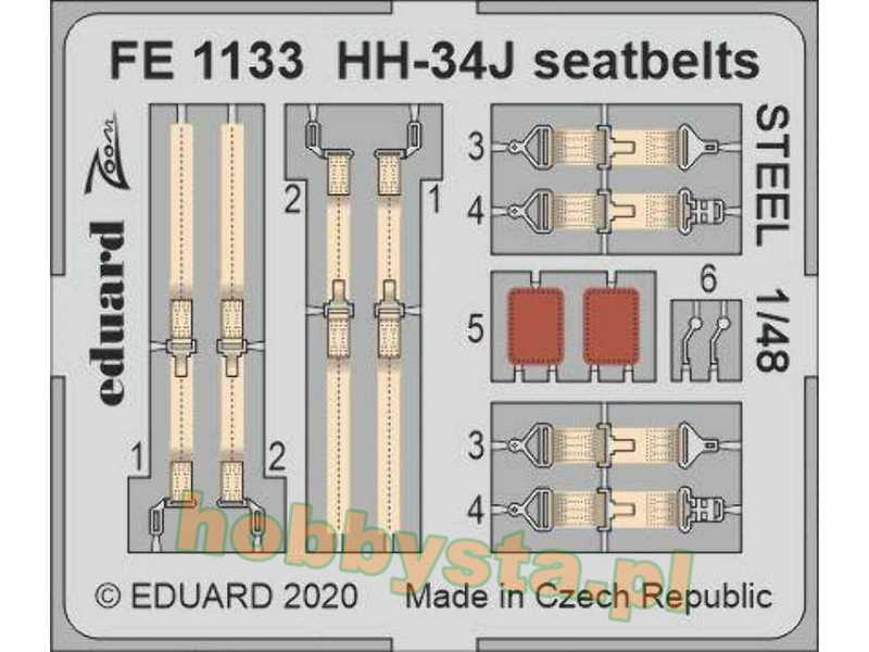 HH-34J seatbelts STEEL 1/48 - Trumpeter - zdjęcie 1