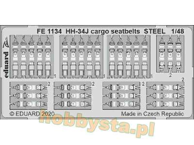 HH-34J cargo seatbelts STEEL 1/48 - zdjęcie 1