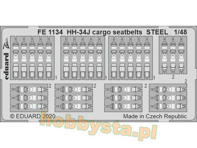 HH-34J cargo seatbelts STEEL 1/48 - zdjęcie 1