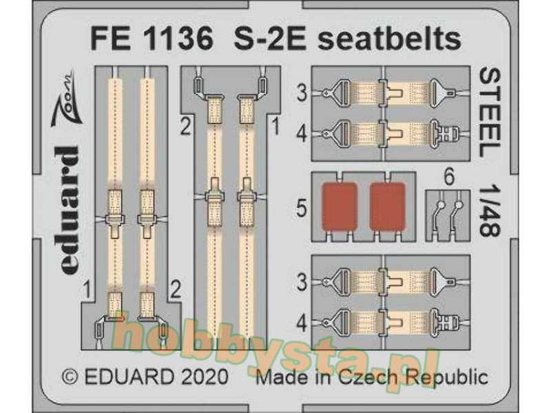 S-2E seatbelts STEEL 1/48 - zdjęcie 1 S-2E seatbelts STEEL 1/48 - zdjęcie 1