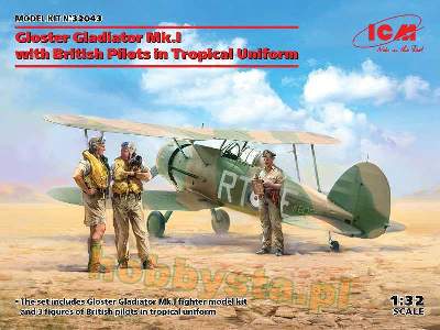 Gloster Gladiator Mk.I z brytyjskimi pilotami  - zdjęcie 1