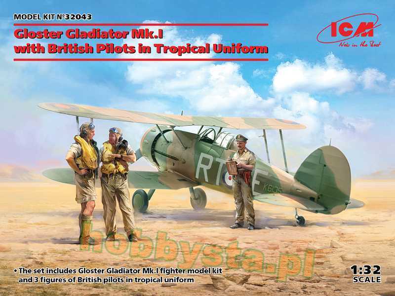 Gloster Gladiator Mk.I z brytyjskimi pilotami - zdjęcie 1 Gloster Gladiator Mk.I z brytyjskimi pilotami - zdjęcie 1