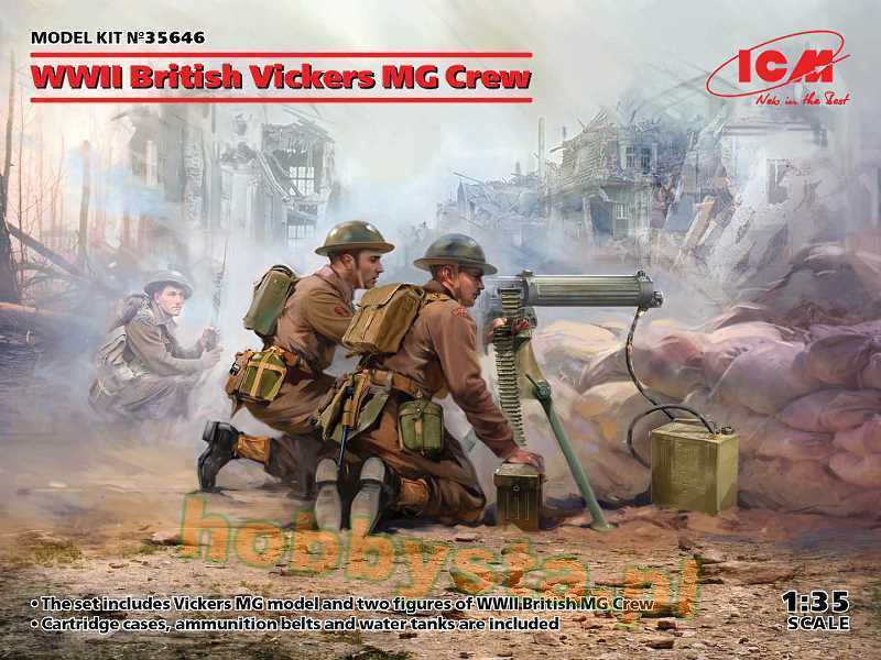 Karabin maszynowy Vickers z obsługą - zdjęcie 1 Karabin maszynowy Vickers z obsługą - zdjęcie 1
