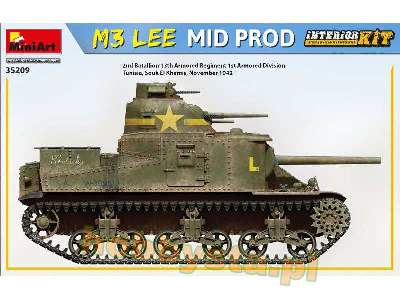 M3 Lee - środkowa produkcja - model z wnętrzem - zdjęcie 2
