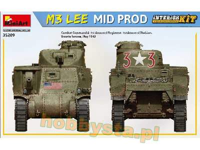 M3 Lee - środkowa produkcja - model z wnętrzem - zdjęcie 11