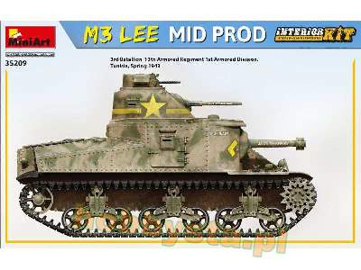 M3 Lee - środkowa produkcja - model z wnętrzem - zdjęcie 12