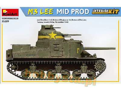 M3 Lee - środkowa produkcja - model z wnętrzem - zdjęcie 16