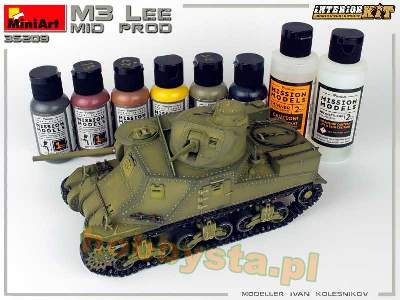 M3 Lee - środkowa produkcja - model z wnętrzem - zdjęcie 27