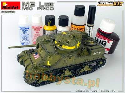 M3 Lee - środkowa produkcja - model z wnętrzem - zdjęcie 30