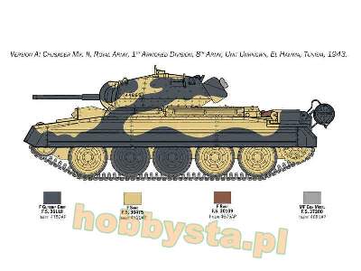 Crusader Mk. II z figurkami piechoty - 8 Armia - zdjęcie 4