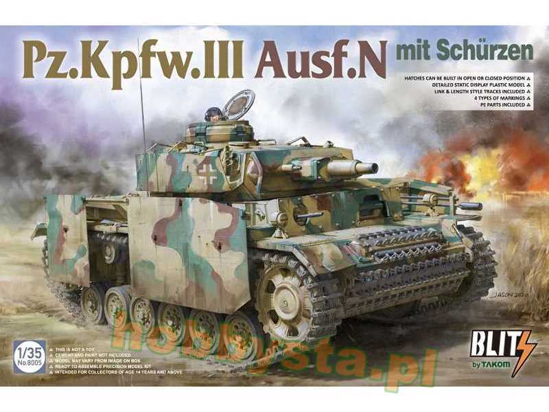 Pz.Kpfw.III Ausf.N mit Schurzen - zdjęcie 1 Pz.Kpfw.III Ausf.N mit Schurzen - zdjęcie 1