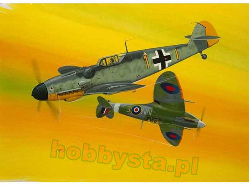 Combat Set Messerschmitt Bf109G-10 & Spitfire Mk.V - zdjęcie 1 Combat Set Messerschmitt Bf109G-10 & Spitfire Mk.V - zdjęcie 1