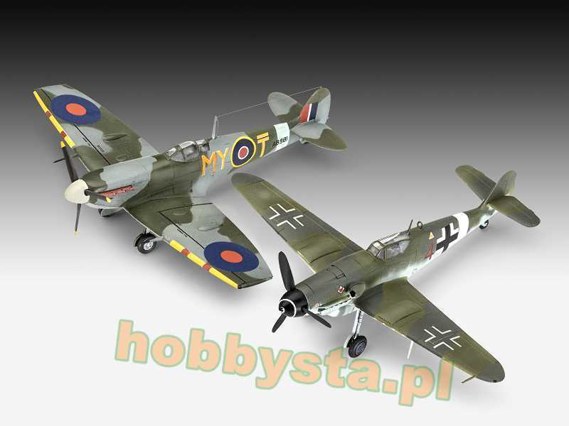 Combat Set Messerschmitt Bf109G-10 & Spitfire Mk.V - zdjęcie 1 Combat Set Messerschmitt Bf109G-10 & Spitfire Mk.V - zdjęcie 1