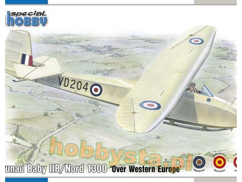 Grunau Baby IIB/Nord 1300 Over Western Europe - zdjęcie 1 Grunau Baby IIB/Nord 1300 Over Western Europe - zdjęcie 1