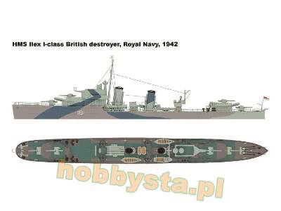 HMS Ilex 1942 brytyjski niszczyciel klasy I - zdjęcie 14