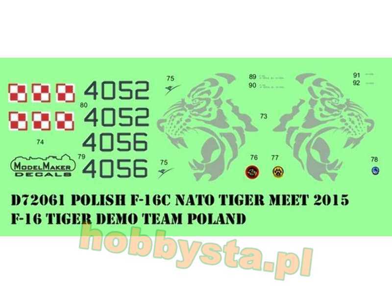 Polish F-16c NATO Tiger Meet 2015 - F-16 Tiger Demo Team Poland - zdjęcie 1
