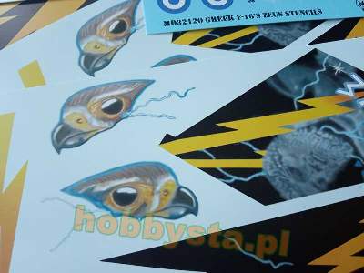 Greek F-16c Block 52 ZeUS Demo Team 2015 Decal + Masks - zdjęcie 6