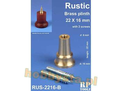 Rustic Brass Plinth 22x16 mm - zdjęcie 1