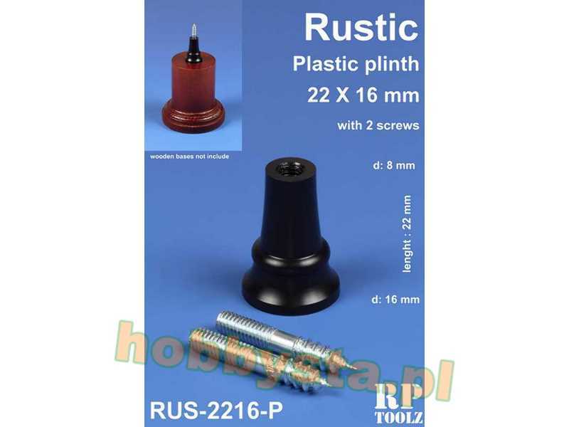 Rustic Plastic Plinth 22x16 mm - zdjęcie 1