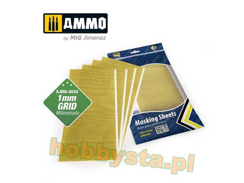 Masking Sheets 1mm Grid (5 Pcs) - zdjęcie 1 Masking Sheets 1mm Grid (5 Pcs) - zdjęcie 1