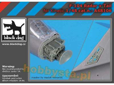 F-104 Radar + Tail For Kinetic - zdjęcie 1