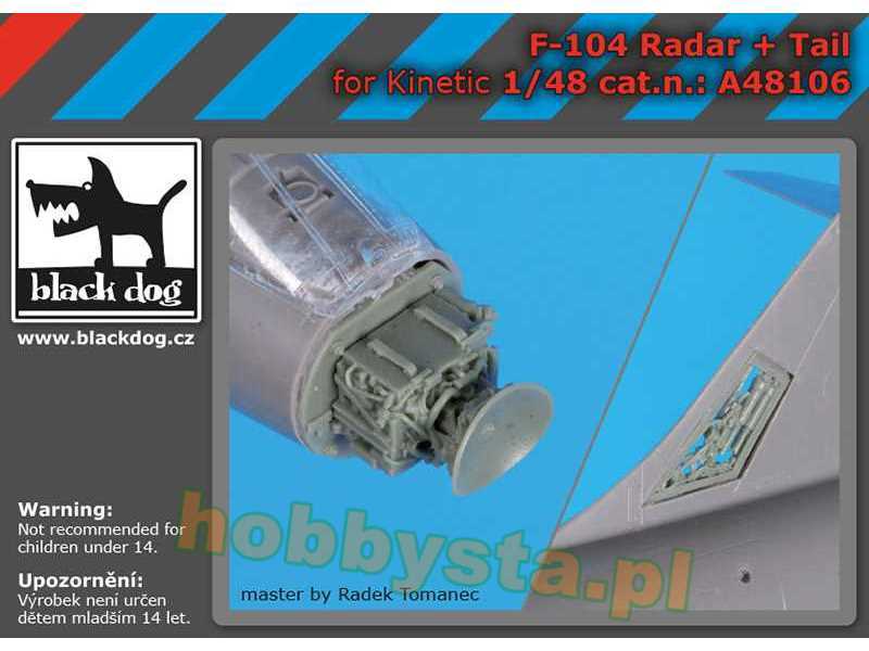 F-104 Radar + Tail For Kinetic - zdjęcie 1 F-104 Radar + Tail For Kinetic - zdjęcie 1